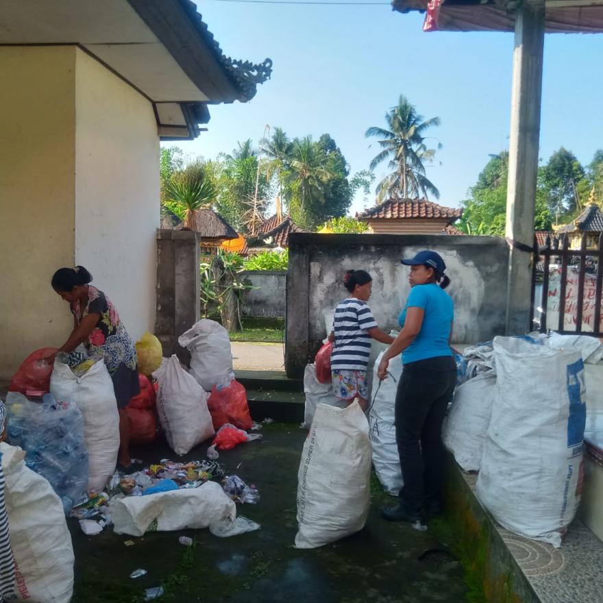 Pemilahan Sampah Daur Ulang di Banjar Dinas Cepunggung Bulan Januari 2024